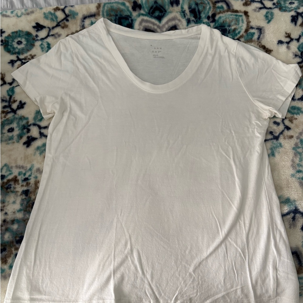A New Day White Short Sleeve T-Shirt